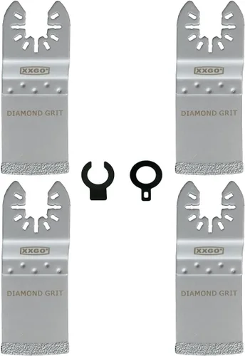 Vista 10 de XXGO 4 piezas de cuchillas oscilantes de diamante multiherramienta para quitar lechada de arena XG4202S Lo mejor para la eliminación de lechada