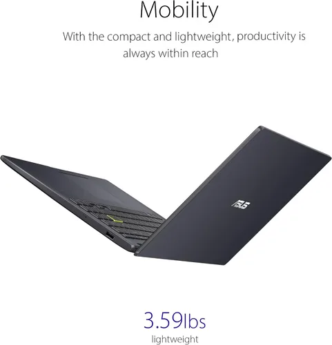 Vista 6 de ASUS Vivobook Go 15 L510 - Computadora portátil delgada y ligera, pantalla FHD de 15.6 pulgadas, procesador Intel Celeron N4020, 4 GB de RAM, 64 GB