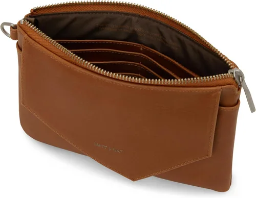 Vista 3 de Matt & Nat Bolsos veganos, cartera con cremallera Nia, chile (cobre), bolsos y bolsos de diseño, sin crueldad, sin animales, reciclados, Chili