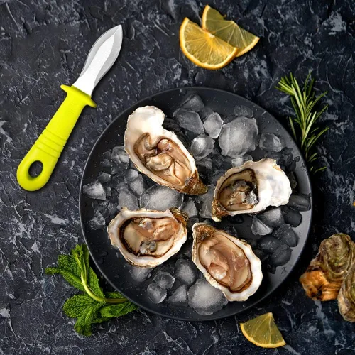 Vista 7 de Abridor de ostras Cuchillo para Shucking de ostras Herramienta de abridor de mariscos