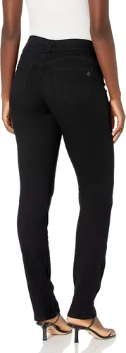 Vista 3 de Democracy Jeans de pierna recta para mujer Ab Solution Negro