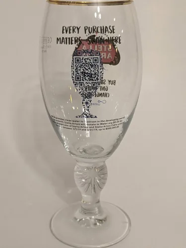 Vista 3 de Stella Artois Pour it Forward Water Awareness Cáliz - Juego de 2 (2 unidades, 0.4L cada uno, vidrio, cáliz de tallo)