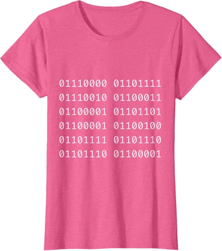 Vista 18 de Porca Madonna In Codice Binario Código Binario Camiseta, Negro