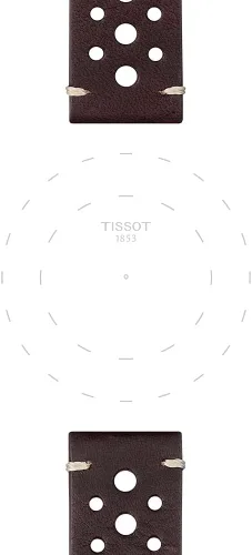 Vista 3 de Tissot T852046777 0.866 in Lug Correa de cuero marrón, Marrón, Moderno