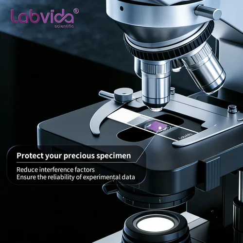 Vista 4 de 72 piezas de portaobjetos de microscopio con carga positiva, portaobjetos adhesivos hechos de vidrio super blanco, bordes finamente pulidos, área