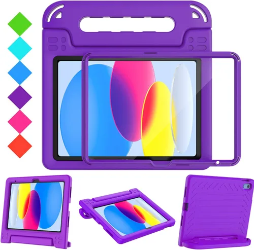 Vista 11 de BMOUO Funda para niños para iPad A16 de 11ª generación de 11 pulgadas 2025/iPad de 10ª generación de 10.9 pulgadas 2022 - con protector de pantalla