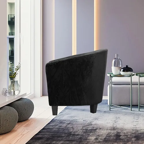 Vista 7 de MIFXIN - Funda elástica para silla de bañera de terciopelo de alta elasticidad, cubierta de silla de club, cubierta de sillón de elastano, cubierta