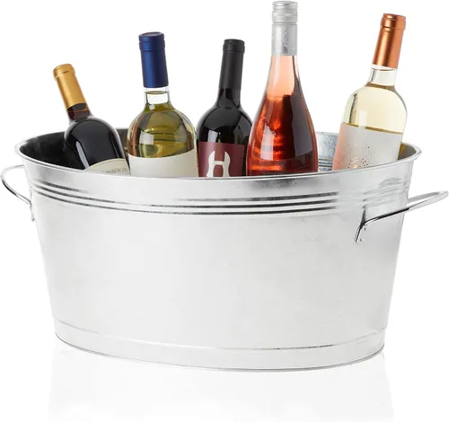 Vista 12 de Cubo de Hielo de Acrílico Transparente Verdadero con Asas, Capacidad de 3 Litros, Cubo Duradero para Vino y Champán, Perfecto para Fiestas, BBQs