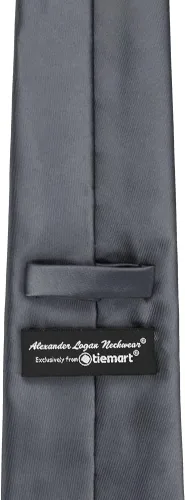 Vista 380 de tiemart Corbata de color sólido para hombre Longitud estándar