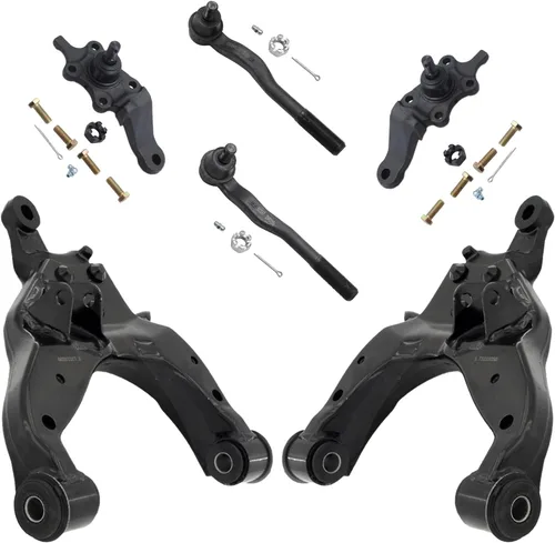 Vista 89 de Detroit Axle - Kit de extremo delantero para Chrysler 300 Dodge Charger 2011-2023 Challenger, 2 Lower Rearward Control Arms 2 Outer Tie Rods 2