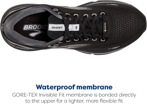 Vista 4 de Brooks Ghost 15 GTX - Tenis de correr impermeables neutros para mujer