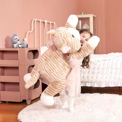Vista 7 de IKASA Animal de Peluche de Gato Grande Juguete de Peluche, Gatito Gigante Lindo Juguetes Suaves Jumbo, Peluche Enorme de Gran Tamaño Peluche