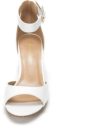 Vista 4 de DREAM PAIRS - Sandalias de tacón grueso y bajo para mujer