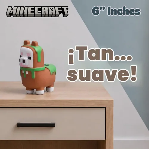 Vista 9 de Minecraft Mega SquishMe Series 2 – Llama – Juguete Squishy perfumado de crecimiento lento de 6 pulgadas