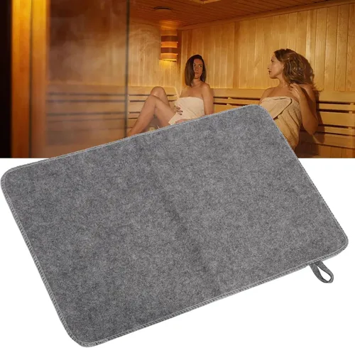 Vista 2 de Dioche Cojín de fieltro para sauna, aislamiento térmico para sauna, baño, casa, ducha, portátil, absorbente de agua, para hombres y mujeres