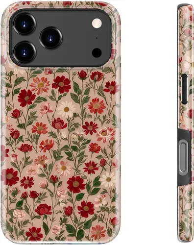 Vista 105 de bemal Funda para iPhone 12 Mini, estética, vintage, floreciente, peonía, concha, femenina, compatible con MagSafe, moderna, única, moderna, moderna