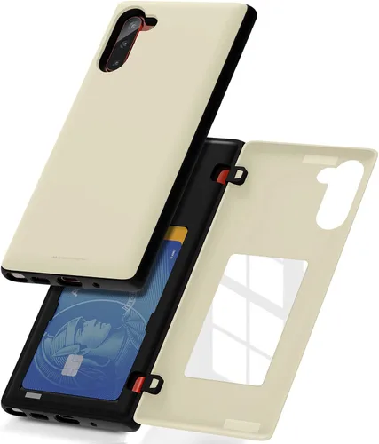 Vista 39 de GOOSPERY Parachoques magnético para puerta compatible con Galaxy Note 10, estuche tipo billetera con tarjetero, cierre automático por iman, funda