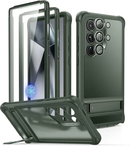 Vista 7 de ESR Funda para Samsung Galaxy S24 Ultra Serie Armor, Protección Completa del Cuerpo Cubierta Frontal con Protector de Pantalla y Marco Frontal Extra