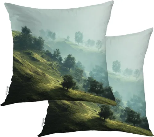 Vista 51 de Abstract Geometric Forms Throw Pillow Covers, Aesthetic Modern Art Cushion Cases Digital Blended Hidden Zipperl Decorative Pillow Covers Square