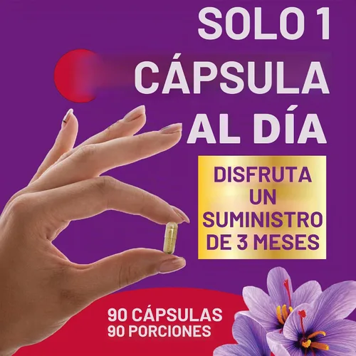 Vista 4 de Kwala Nutrition Suplementos de azafrán para el estado de ánimo y la energía, 88.5 mg de extracto de azafrán puro, suministro para 90 días, 90