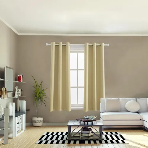 Vista 5 de Anytime Juego de 2 paneles de cortinas 100% opacas, con aislamiento térmico para dormitorio, paneles de sombreado completo
