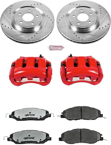 Vista 2 de Power Stop KC6550-36 Kit de freno delantero para camión y remolque Z36 con pinzas para Ford F-250 Super Duty 2012, Ford F-350 Super Duty 2012