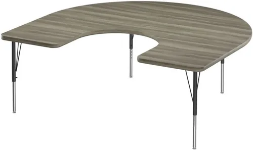 Vista 26 de Correll - Mesa rectangular de actividades para el aula de 24 x 36 pulgadas, altura ajustable (19-29 pulgadas), parte superior de nogal colonial