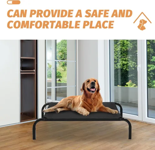 Vista 6 de Ipetboom Cama para mascotas de malla para gatos, hamaca transpirable para mascotas, hamaca elevada para perros, cubierta elevada para gatos