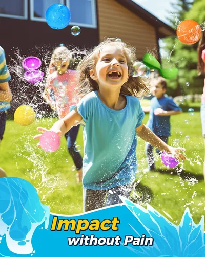 Vista 7 de SOPPYCID - Globos de bomba de agua reutilizables, juguete de verano, juguete de agua para niños y niñas, juguetes de piscina y playa para niños de 3