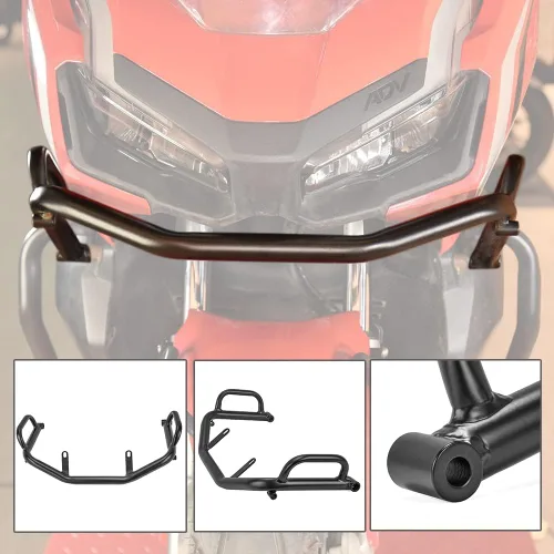 Vista 5 de FATExpress ADV 150 - Barra de choque superior de acero para motocicleta, marco de barra de choque, protector de caída, kit de parachoques