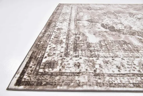 Vista 448 de Unique Loom Colección Sofia - Alfombra de área Salle Garnier (7' 1" x 10' Rectángulo, Borgoña/ Marfil)