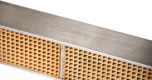 Vista 3 de Combustor catalítico cerámico con rejilla panal de abeja (CC-257) ara estufas de madera Vermont Castings