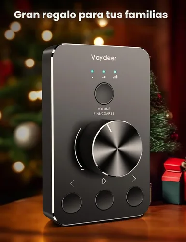Vista 2 de Vaydeer Perilla de control de volumen con función de silencio de un clic y 3 modos de control de volumen, controlador multimedia de volumen USB