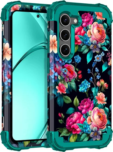 Vista 42 de Rancase para Galaxy S25, Funda de tres capas, protección resistente a los golpes, paraguas de plástico duro + funda protectora de goma de silicona