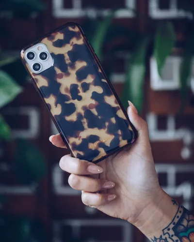 Vista 3 de FELONY CASE - Funda para iPhone 12/12 Pro - Elegante funda clásica para teléfono de tortuga - Antiarañazos, compatible con carga inalámbrica, 360 a