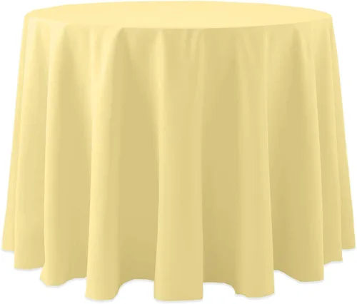 Vista 9 de Ultimate Textile Cotton-Feel - Mantel redondo de 90 pulgadas para comedor, color berenjena, color morado