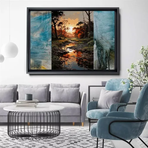 Vista 4 de print print Landscape Wall Art Print, Nature Framed Large Gallery Art, Minimalist Art (with hanging kit)