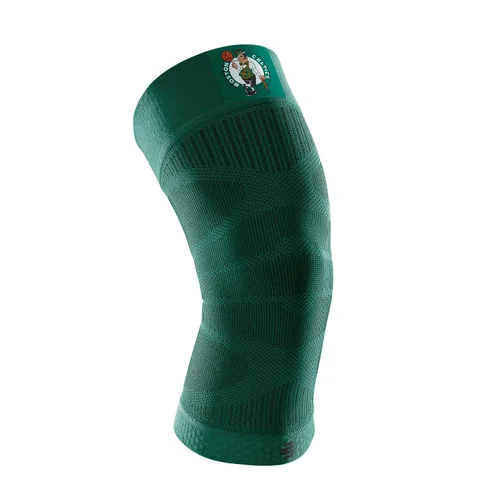 Vista 19 de Bauerfeind - Rodillera de compresión deportiva para rodillas NBA - Diseño ligero con zonas de agarre para alivio del dolor en la rodilla de Negro