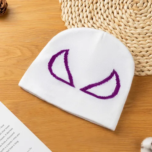 Vista 2 de gothapy Y2K - Gorros de punto de acrílico gótico con diseño de Spider Miles Gwen Peter para mujeres y hombres