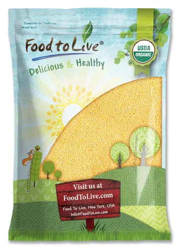 Vista 8 de Food to Live Mijo de cáscara orgánica, 1 libra, semillas de grano entero, sin OMG, Kosher, crudo, a granel, producto de los Estados Unidos