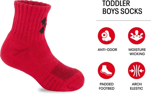 Vista 2 de Under Armour Paquete múltiple de calcetines para niños