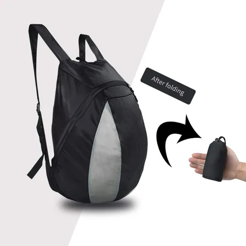 Vista 3 de Mochila para casco de motocicleta, bolsa de almacenamiento compacta y ligera con gran capacidad de 28L