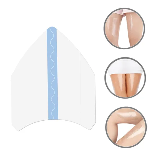 Vista 9 de TOYANDONA 6 calcomanías transparentes para el muslo, parches reductores de fricción, cómodas cubiertas de muslos para uso diario, rozaduras