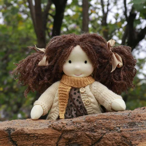 Vista 7 de BlissfulPixie Ballerina - Muñeca Waldorf de 12 pulgadas, hecha a mano, personalizada, para coleccionistas, regalo de cumpleaños para niños