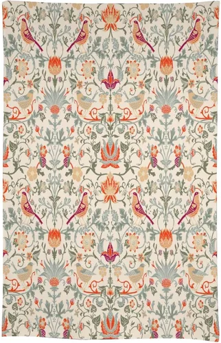 Vista 81 de Mantel Floral Retro de Pájaros, Diseño Original Bohemio William Morris Estampado Cubierta de Mesa para Hogar Picnic Fiesta Comedor Cocina William