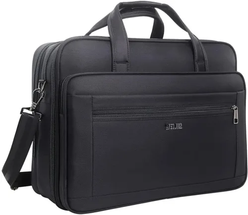 Vista 9 de Maletines grandes para hombres bolsa de lona de 15.6 pulgadas 17 pulgadas 19 pulgadas portátil caso trabajo bolsas oficina mensajero