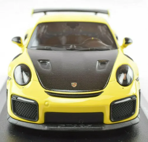 Vista 3 de Minichamps x Premium Hobbies 911 991.2 Racing Amarillo GT2 RS 1:43 Diecast Car 413067238