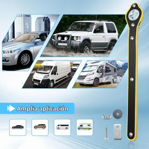 Vista 7 de Windspeed Llave de gato de coche Herramienta de trinquete Llave de tijera Llave de trinquete para ahorrar mano de obra Adaptador de mango