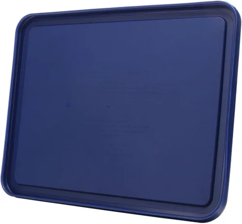Vista 4 de Pyrex Paquete - 2 artículos: 7212-PC - Tapas de plástico azul oscuro para almacenamiento de alimentos de 11 tazas - Pyrex original genuino