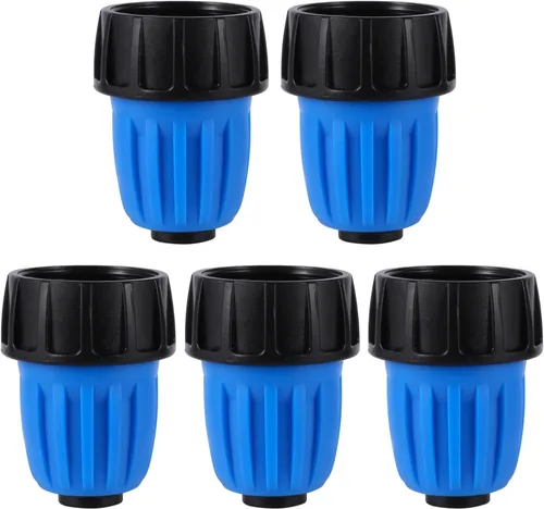 Vista 14 de 10 piezas de accesorios de riego por goteo de 90 grados con codo de 1/2 pulgada (1/2" ID x 0.640" DE), conectores de codo barbados de 90 grados